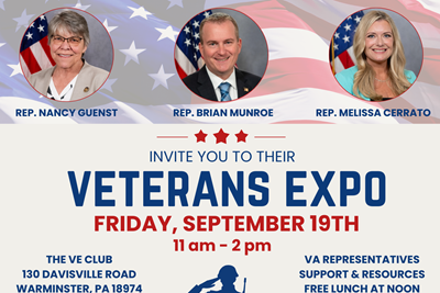 Representative Brian Munroe Invites You To Their Veterans Expo September 19th!