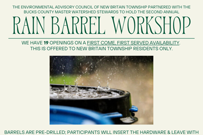 Rain Barrel Workshop Registration is Now Live!